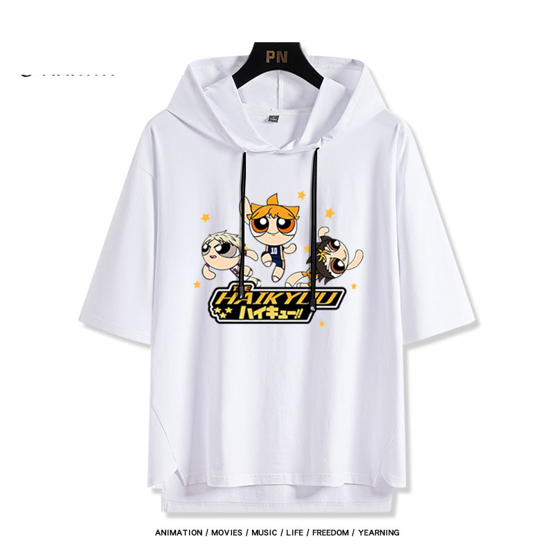 排球少年 連帽短袖T恤-GOODTOYSTUDIO