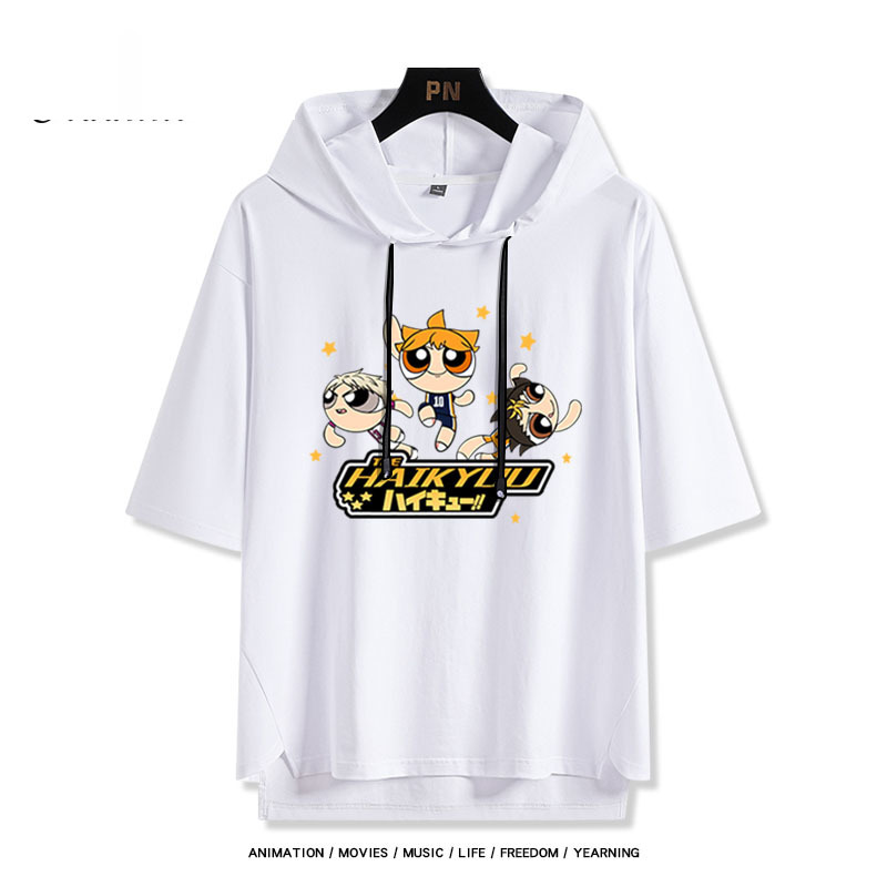 排球少年 連帽短袖T恤-GOODTOYSTUDIO