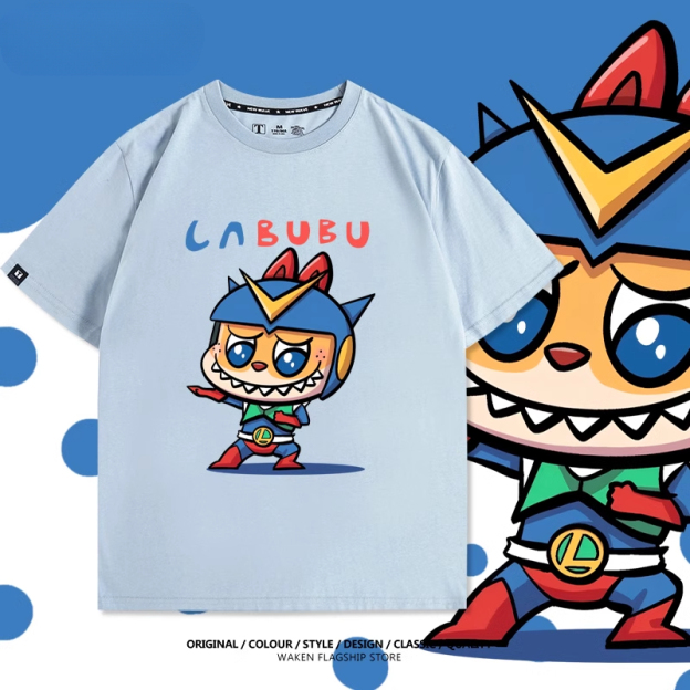 LabubuX蠟筆小新 印花T恤