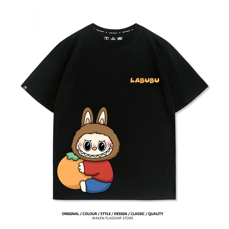 Labubu美式潮牌 印花T恤