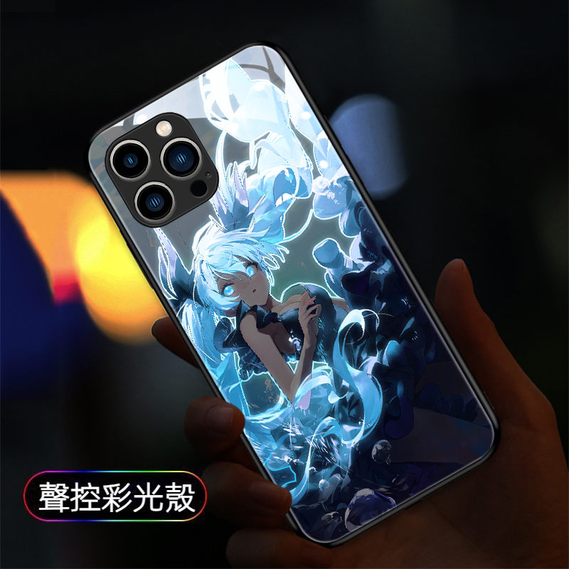 初音未來Miku來電閃智能發光手機殼-GOODTOYSTUDIO