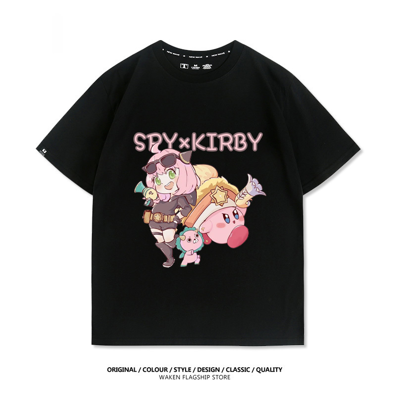 星之卡比X安妮亞 印花T恤-GOODTOYSTUDIO