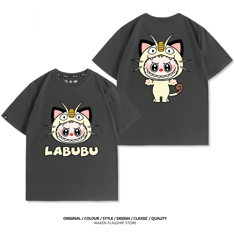 LabubuX寶可夢 印花T恤-GOODTOYSTUDIO