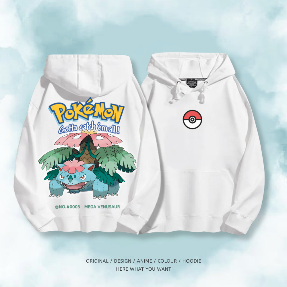 寶可夢 超級進化 2025秋冬新款 親子情侶男女連帽衛衣