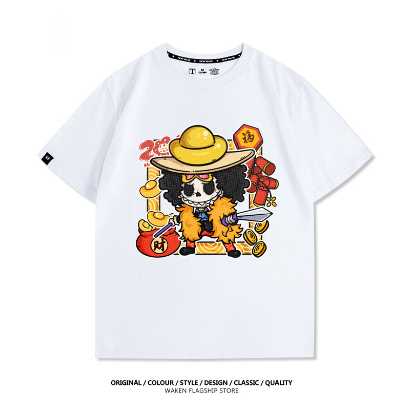 LabubuX航海王 印花T恤