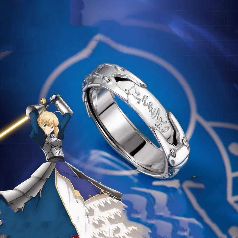 Fate/stay night:吾王Saber 阿爾托莉雅戒指動漫周邊 原創手作指環