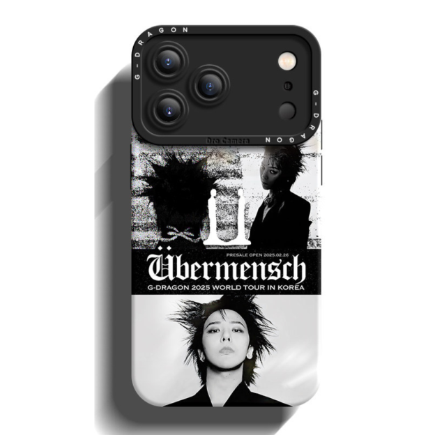 GD權志龍高級感液態矽膠手機殼