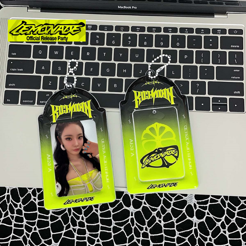 aespa LEMONADE專輯小卡卡套｜3吋簡約透明收納掛件 KPOP粉絲收藏周邊