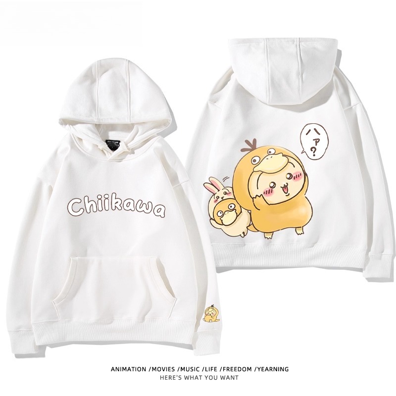 chiikawa X 寶可夢系列 聯名衛衣2025秋冬新款 親子情侶裝連帽衛衣