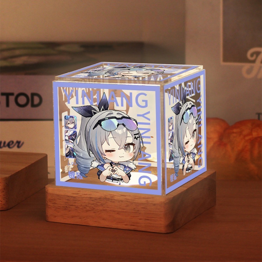 星穹鐵道銀狼周邊三色小夜燈【可調節亮度】