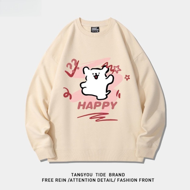 線條小狗 聯名衛衣2026秋冬新款親子情侶裝 圓領長袖/連帽衛衣