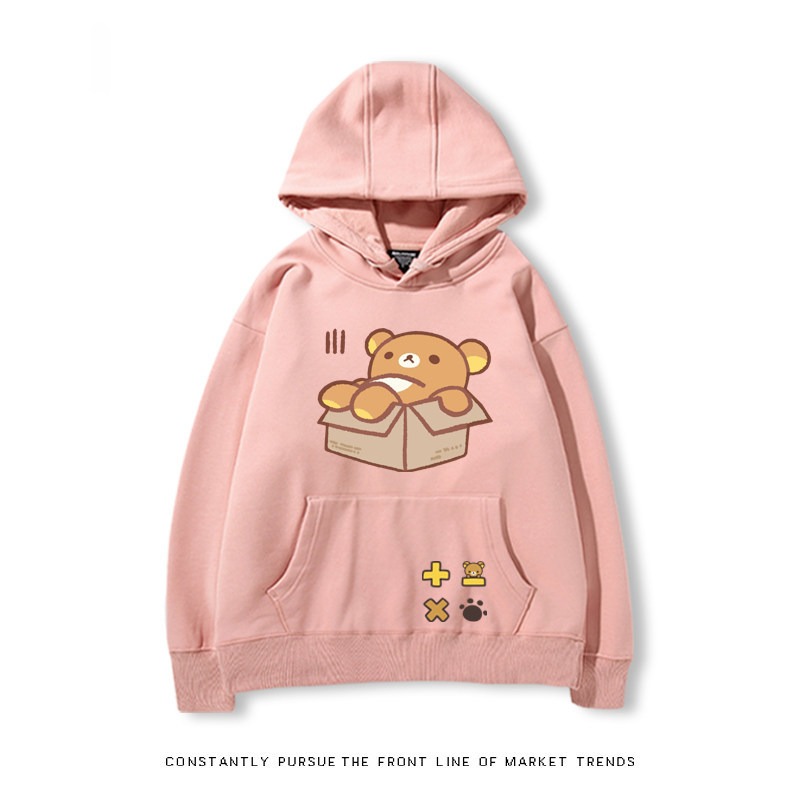 拉拉熊 秋冬新款 親子情侶裝連帽衛衣
