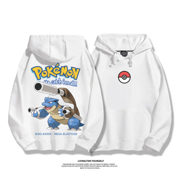 寶可夢 超級進化 2025秋冬新款 親子情侶男女連帽衛衣