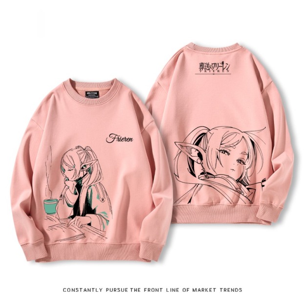 葬送的芙莉蓮 秋冬新款 親子情侶裝圓領長袖