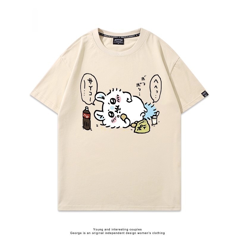 Chiikawa 2025親子情侶男女同款 印花短袖T恤-GOODTOYSTUDIO