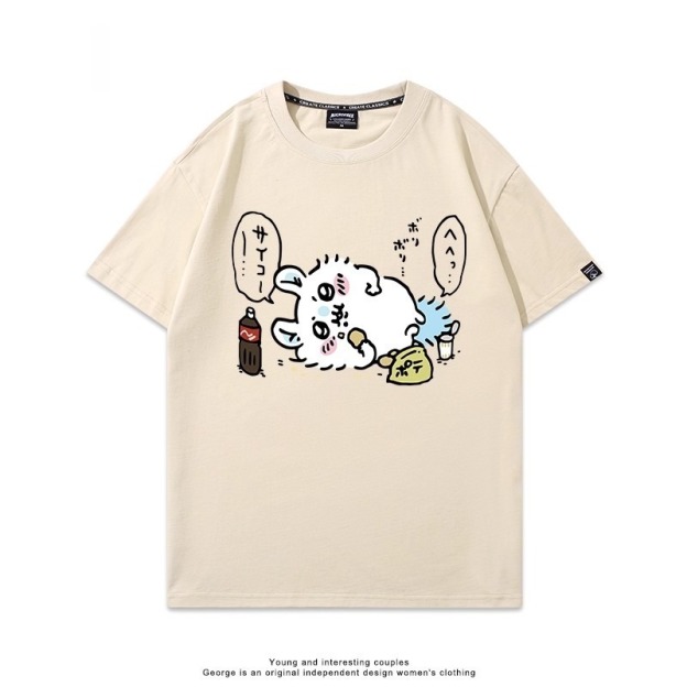 Chiikawa 2025親子情侶男女同款 印花短袖T恤-GOODTOYSTUDIO