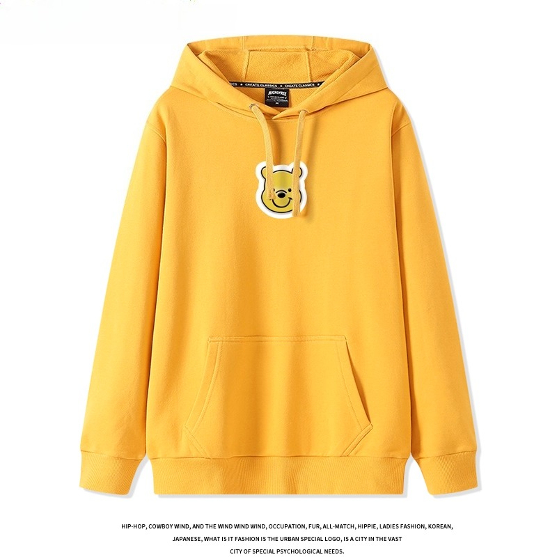 小熊維尼 聯名衛衣2025秋冬新款 親子情侶裝連帽衛衣