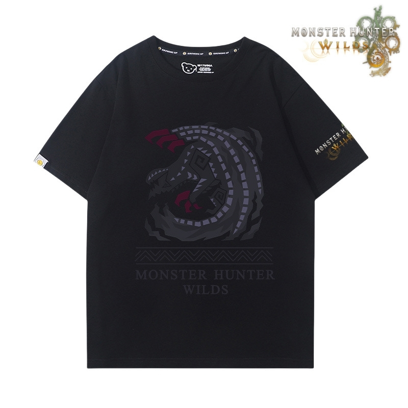 魔物獵人荒野印花短袖T恤