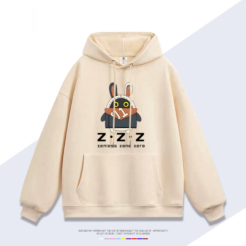 絕區零 聯名2024秋冬新款親子情侶裝薄絨款連帽衛衣