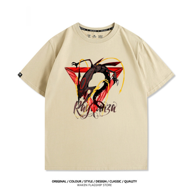 精靈寶可夢裂空座 印花T恤-GOODTOYSTUDIO