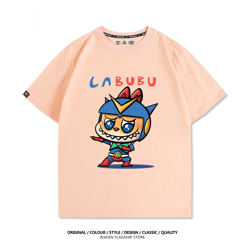 LabubuX蠟筆小新 印花T恤