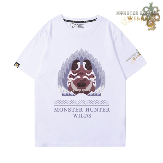 魔物獵人荒野印花短袖T恤