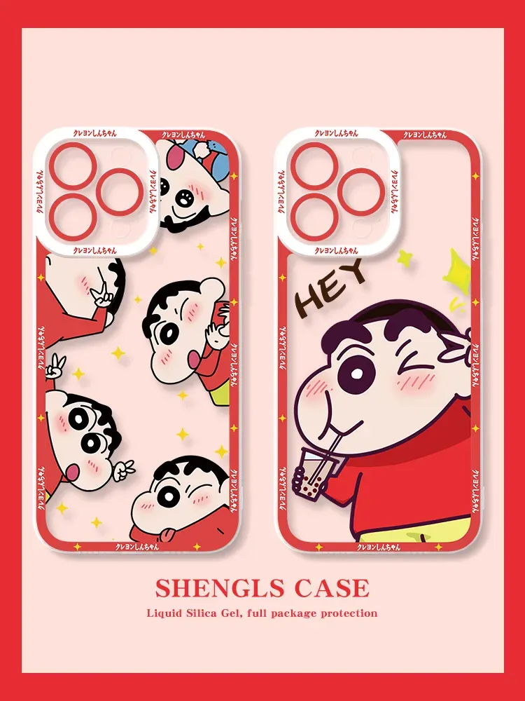 蠟筆小新 天使眼透明防摔軟殼