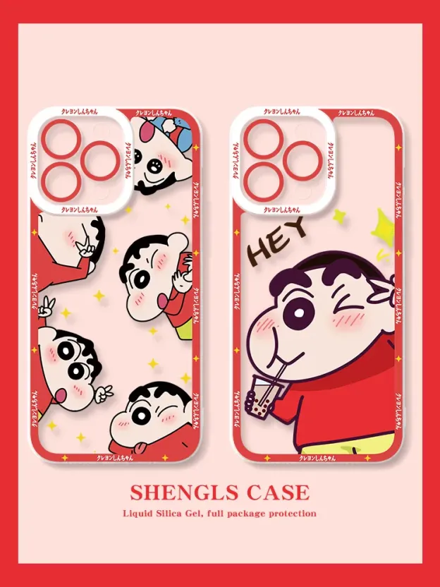 蠟筆小新 天使眼透明防摔軟殼