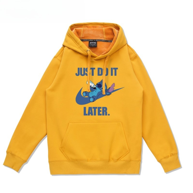 史迪仔卡通 聯名衛衣2025秋冬新款 親子情侶裝連帽衛衣