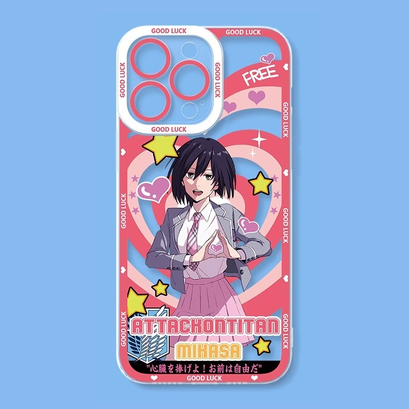 蘋果 系列進擊的巨人天使眼透明防摔軟殼