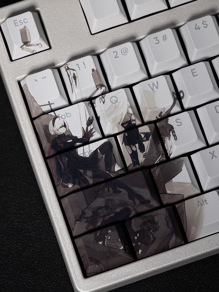 尼爾：自動人形透光RGB108鍵標準配列衛星軸鍵帽-GOODTOYSTUDIO