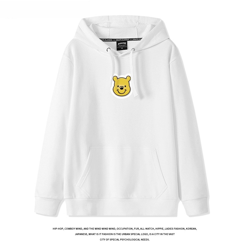 小熊維尼 聯名衛衣2025秋冬新款 親子情侶裝連帽衛衣