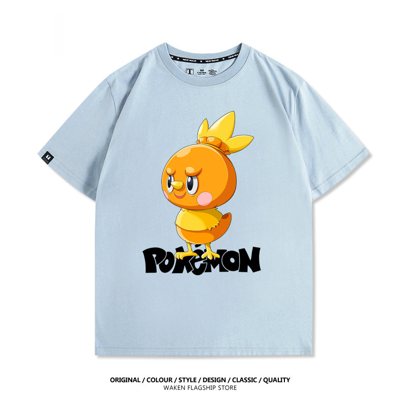 LabubuX寶可夢 印花T恤