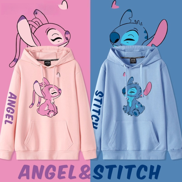 史迪仔卡通 聯名衛衣2025秋冬新款 親子情侶裝連帽衛衣