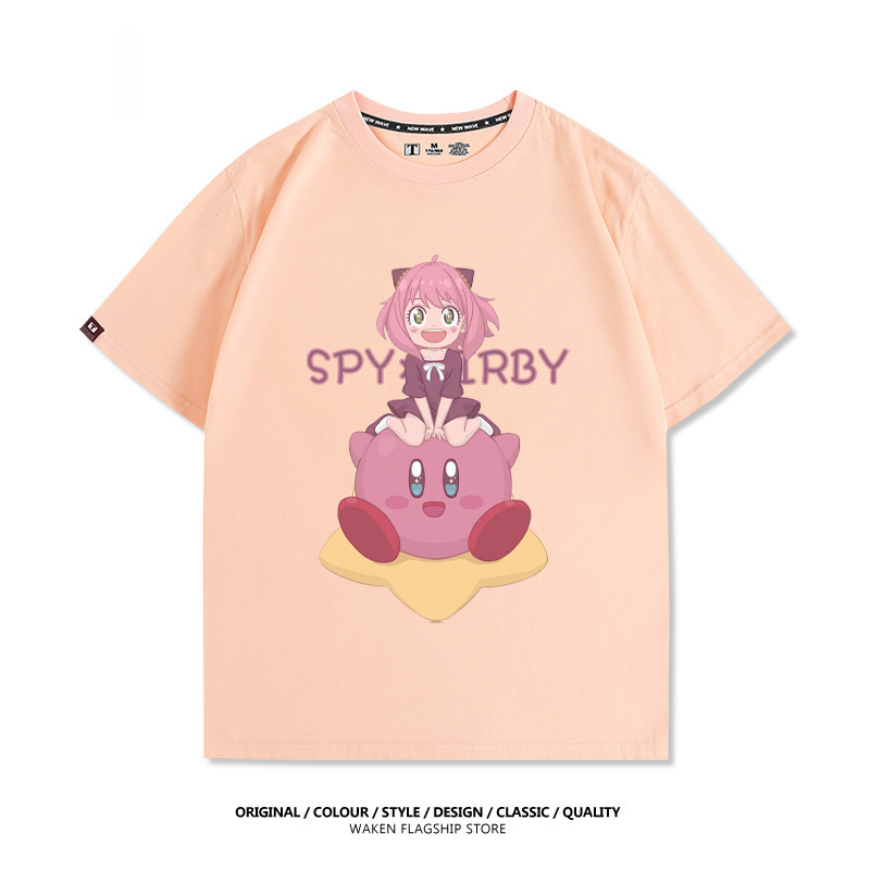 星之卡比X安妮亞 印花T恤-GOODTOYSTUDIO