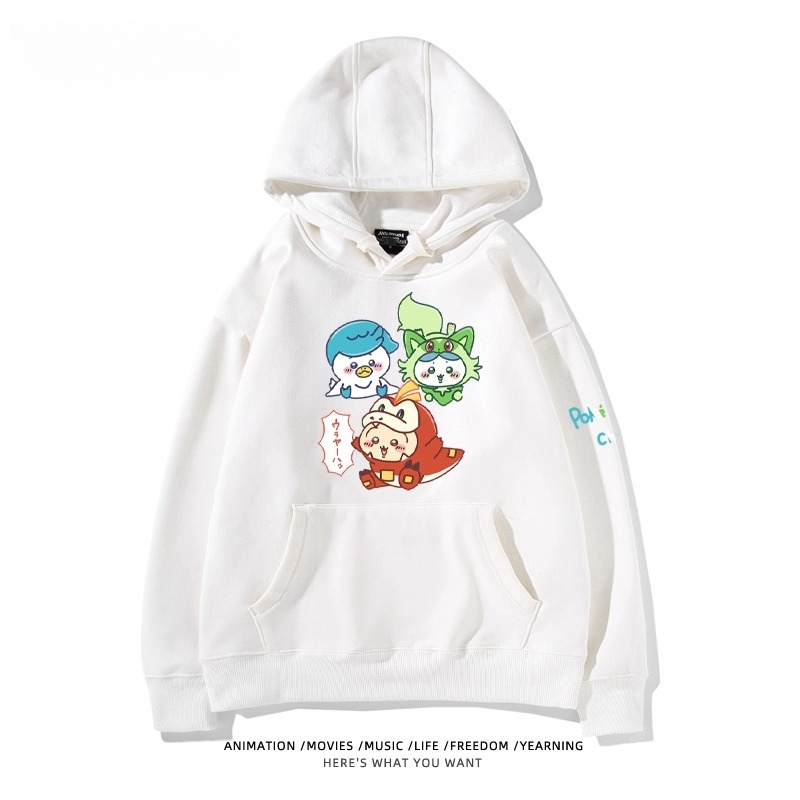 chiikawa X 寶可夢系列 聯名衛衣2025秋冬新款 親子情侶裝連帽衛衣