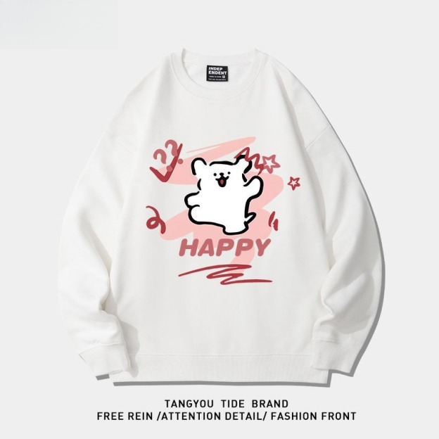 線條小狗 聯名衛衣2026秋冬新款親子情侶裝 圓領長袖/連帽衛衣