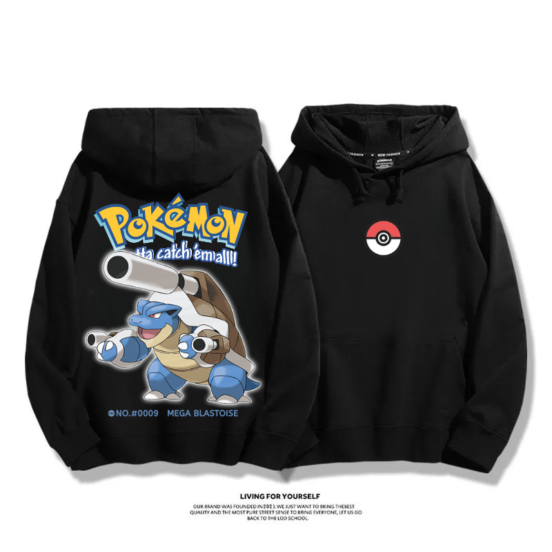 寶可夢 超級進化 2025秋冬新款 親子情侶男女連帽衛衣
