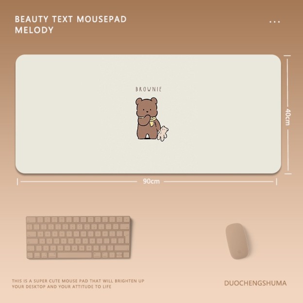 可愛卡通電競超大遊戲加厚防滑鼠標墊