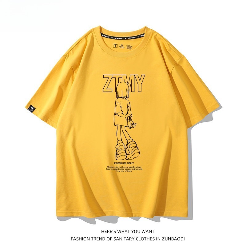 永遠是深夜有多好 2026親子情侶男女同款 印花短袖T恤