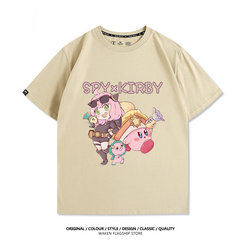 星之卡比X安妮亞 印花T恤-GOODTOYSTUDIO