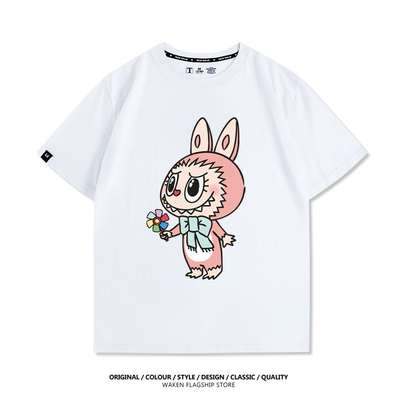 Labubu卡通潮牌 印花T恤-GOODTOYSTUDIO