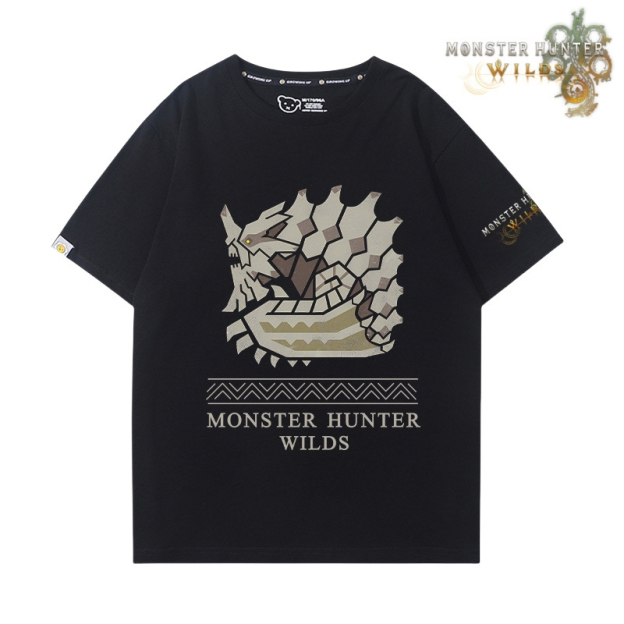 魔物獵人荒野印花短袖T恤