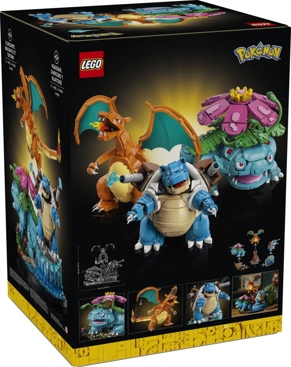 LEGO 寶可夢 Pokémon 72153 妙蛙花、噴火龍與水箭龜