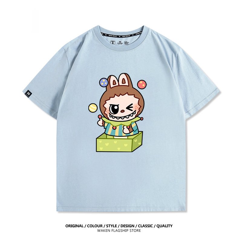 Labubu周邊卡通 印花T恤