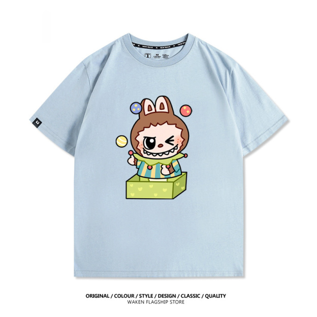 Labubu周邊卡通 印花T恤