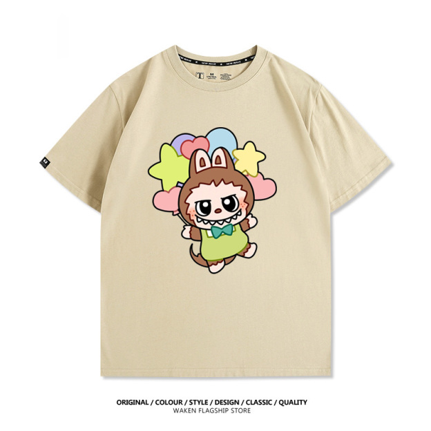 Labubu周邊卡通 印花T恤
