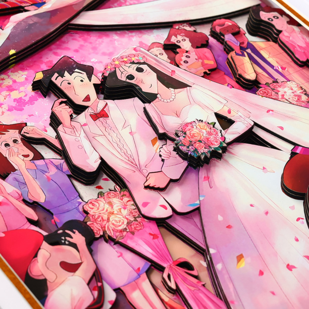 蠟筆小新 3D立體畫-GOODTOYSTUDIO