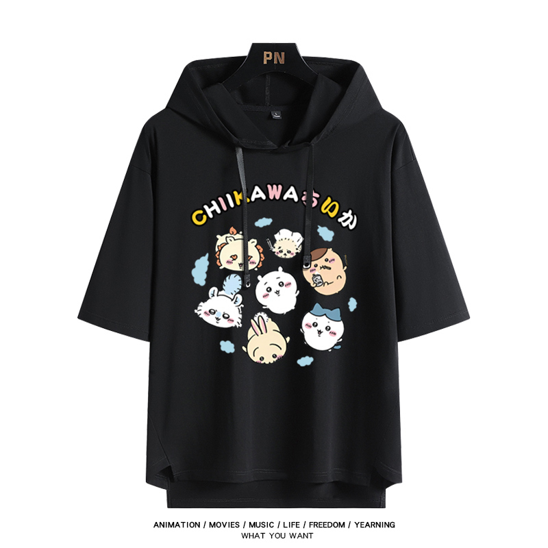 Chiikawa 忘本 連帽短袖T恤