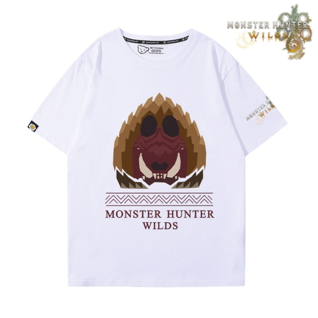 魔物獵人荒野印花短袖T恤